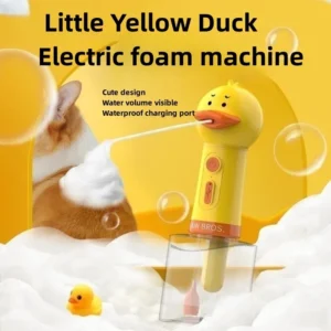 NO STOCK Yellow Duck Pet Cleaning Bathing Electric Foam Machine Usb Charging Automatic Soap Dispenser Foam Pet Accessories